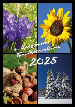 Kalendarz 2025 z ks. Twardowskim - 4 pory roku