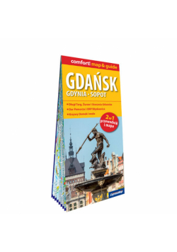 Gdańsk Gdynia Sopot laminowany map&guide 2w1 przewodnik i mapa