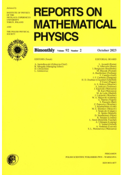 Reports on Mathematical Physics 92/2