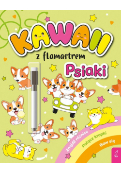 Kawaii z flamastrem Psiaki