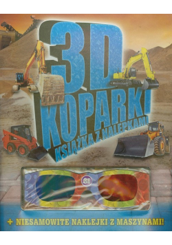 3D koparki Książka z nalepkami