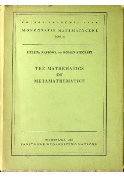The mathematics of matemathematics