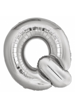 Balon foliowy litera Q srebrna 72x86cm