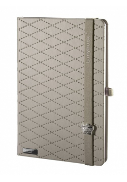 Notes A6 Lanybook Glamorous Beauty w kratkę szary