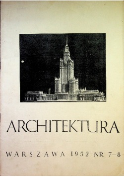 Architektura 7 8 / 1952