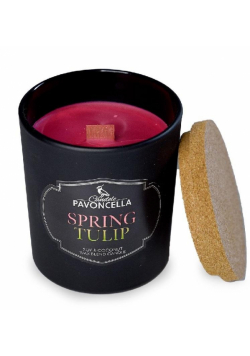 Świeczka sojowa Spring Tulip czarna 135g