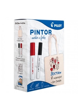 Marker Pintor zestaw czarny i czerw. + torba PILOT