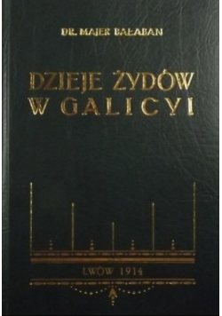 Dzieje Żydów w Galicyi Reprint 1914 r.