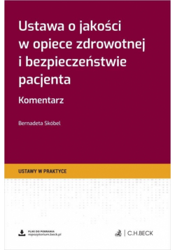 Ustawa o jakości w opiece zdrowotnej i...