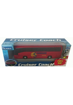 Teama Autokar z dźwiękiem skala 1:70 czerwony