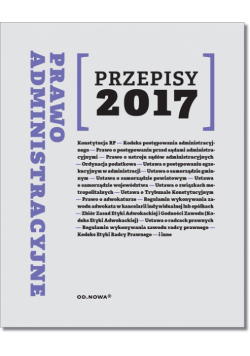 Prawo Administracyjne Przepisy 2017