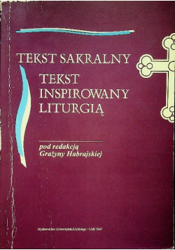 Tekst sakralny tekst inspirowany liturgią