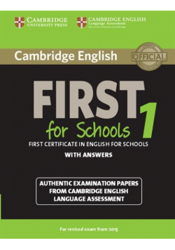 Cambridge English First 1 for Schools for Revi