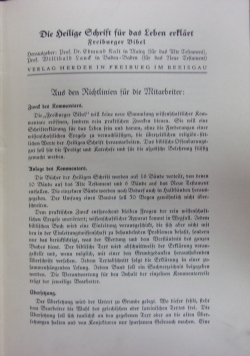 Die heilige Schrift für das Leben erklärt