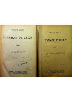 Pisarze Polscy Tom 1 i 2
