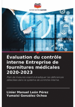 Évaluation du contrôle interne Entreprise de fournitures médicales 2020-2023