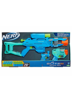 Nerf Elite 2.0 - Trzy wyrzutnie Tactical Pack + strzałki