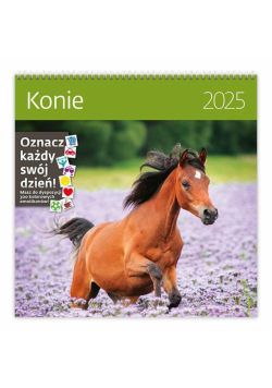 Kalendarz 2025 Konie ścienny