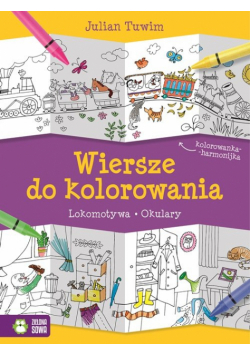 Wiersze do kolorowania Lokomotywa Okulary