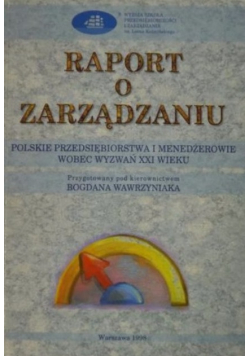Raport o zarządzaniu