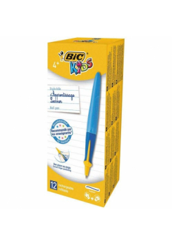 Długopis BIC Kids Beginners Twist Boy niebieski pudełko 12 sztuk
