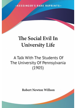 The Social Evil In University Life