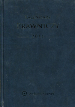 Kalendarz prawniczy 2016 A5 granatowy