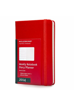 Moleskine 2014 Kalendarz-terminarz książkowy mały tygodniowy czerwony