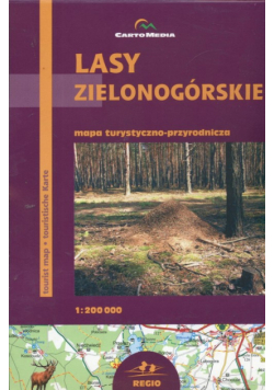 Lasy zielonogórskie Mapa turystyczno-przyrodnicza