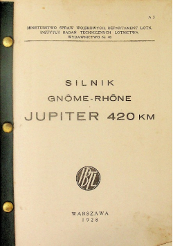 Silnik gnome rhone jupiter 420 km 1928 r.