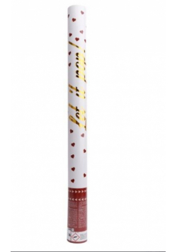 Armatka konfetti serca papier okrągły 60cm