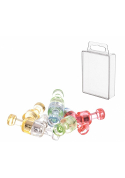 Magnesy strong transparentne kolor classic 10szt