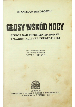 Głosy wśród nocy 1912 r.