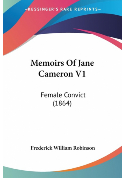 Memoirs Of Jane Cameron V1