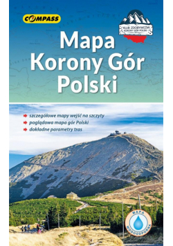 Mapa - Korony Gór Polski laminowana