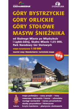Góry Bystrzyckie Orlickie Stołow Masyw Śnieżnika mapa turystyczna