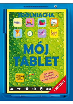 Tablet z naklejkami