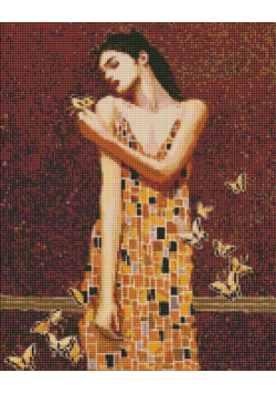 Diamentowa mozaika - W objęciach motylów 40x50cm