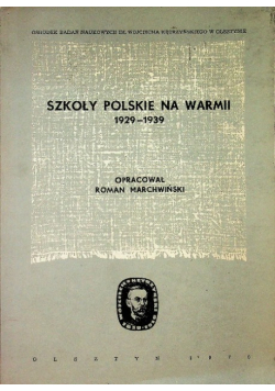 Szkoły polskie na warmii 1929