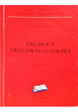 Prorocy przedwygnaniowi