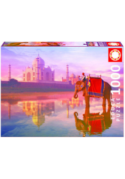 Puzzle Słoń przed Tadź Mahal  1000