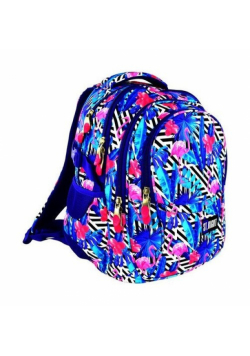 Plecak 4-komorowy St.Right Flamingo Pink & Blue