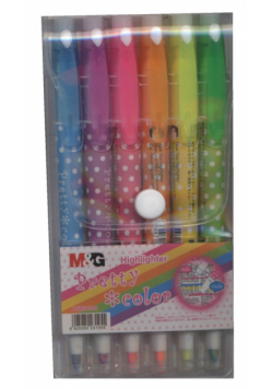 Zakreślacz dwustronny M&G Pretty color 6 kolorów
