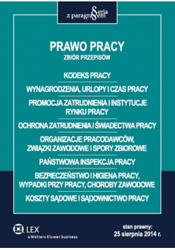 Prawo pracy. Zbiór przepisów, Wolters Kluwer