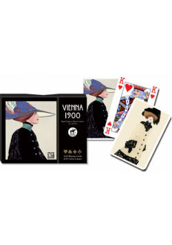 Karty do gry Piatnik 2 talie Wiedeń 1900 Moda