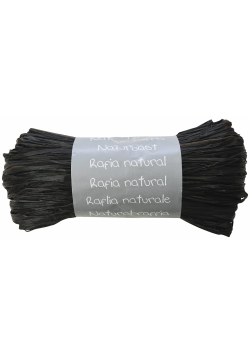 Rafia naturalna kolor Czarny 50g