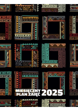 Kalendarz 2025 Miesięczny Plan Zajęć A5 MPZ A5 1szt.mix