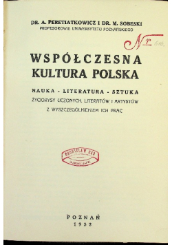 Współczesna kultura Polska 1932 r.