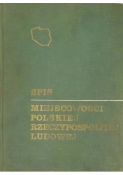 Spis miejscowości Polskiej Rzeczpospolitej Ludowej