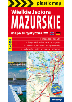 Wielkie Jeziora Mazurskie mapa turystyczna 1:60 000